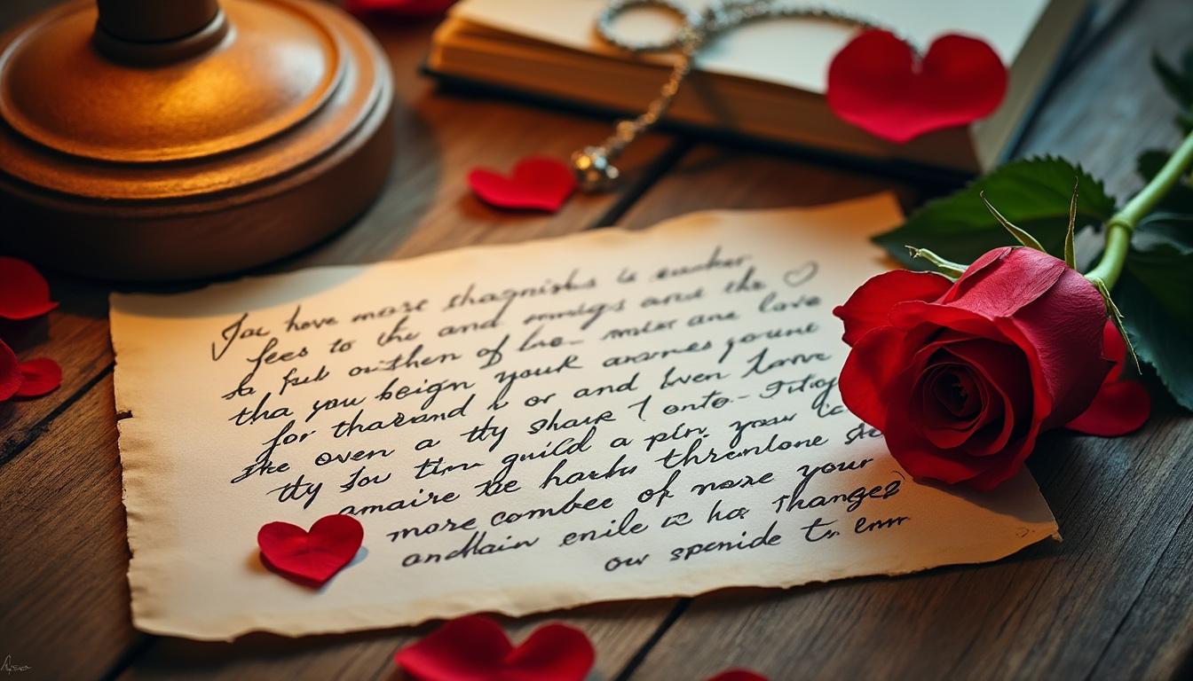 découvrez les secrets du plus long texte d'amour touchant à partager avec votre partenaire et inspirez-vous pour exprimer vos sentiments profonds.